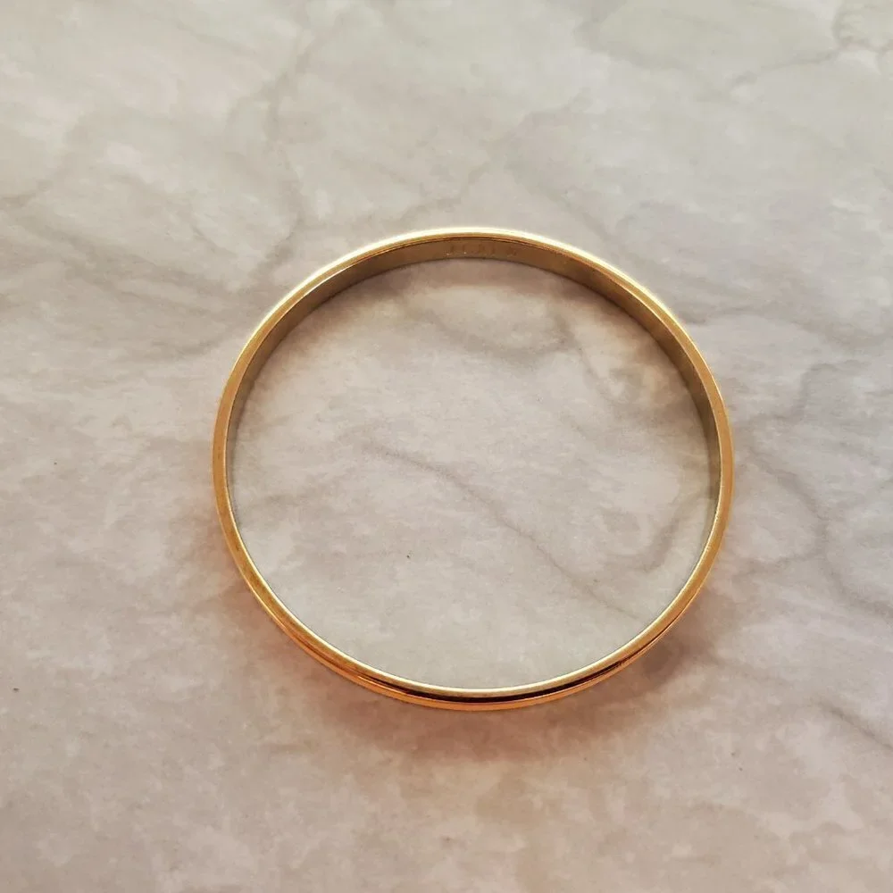 🧡 Vintage 2000's 00's Y2K J.Crew bright Orange Enamal Skinny Bangle Bracelet 🧡 - Picture 7 of 9